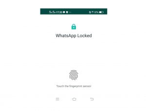 Fingerprint WhatsApp