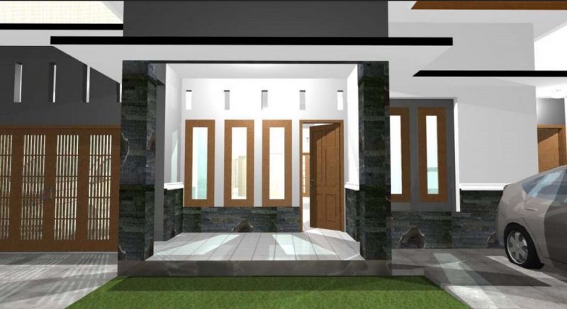 Rumah 2021 minimalis teras model 11 Desain